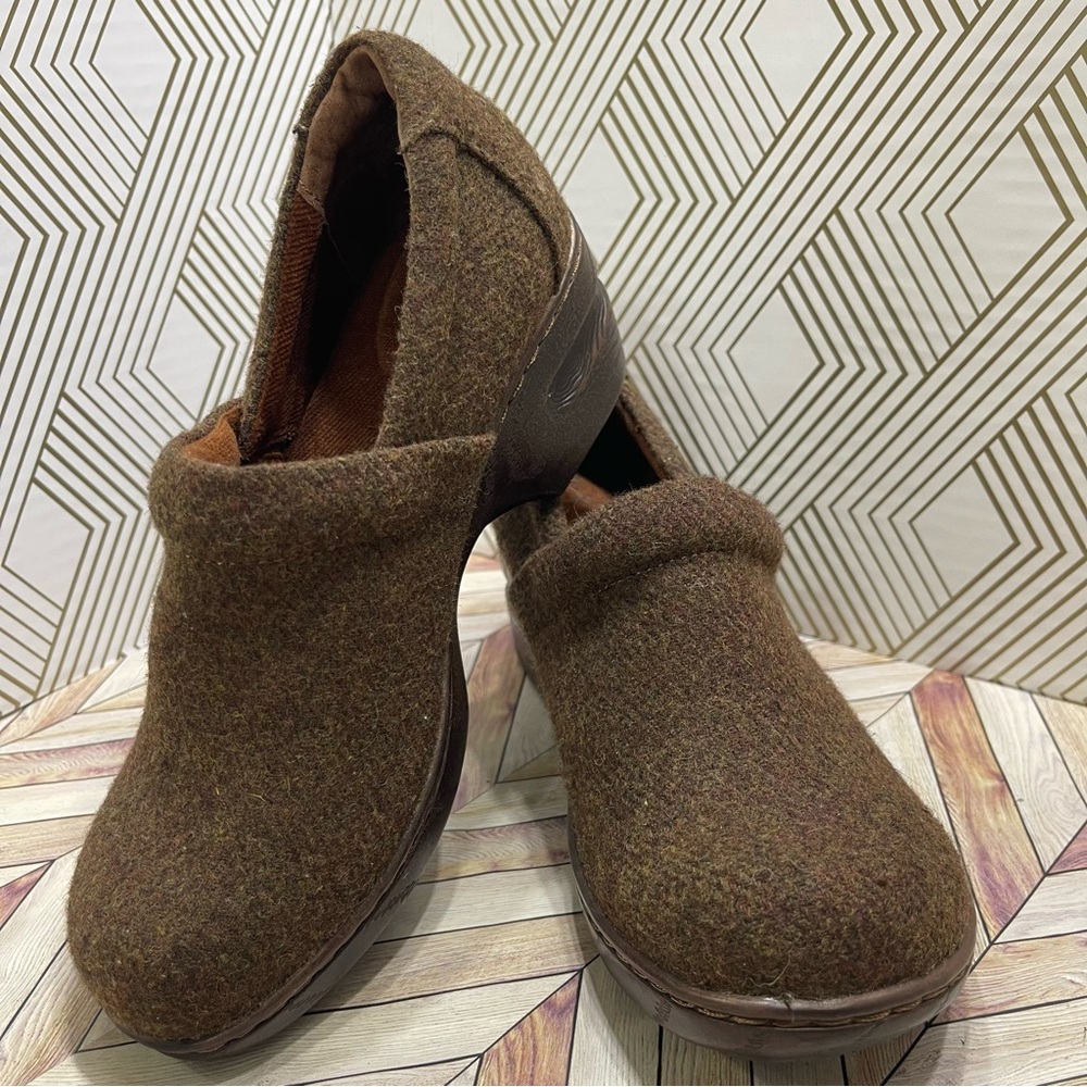 Brown Tweed b.o.c. Mules‎ NWOT size 6M H5